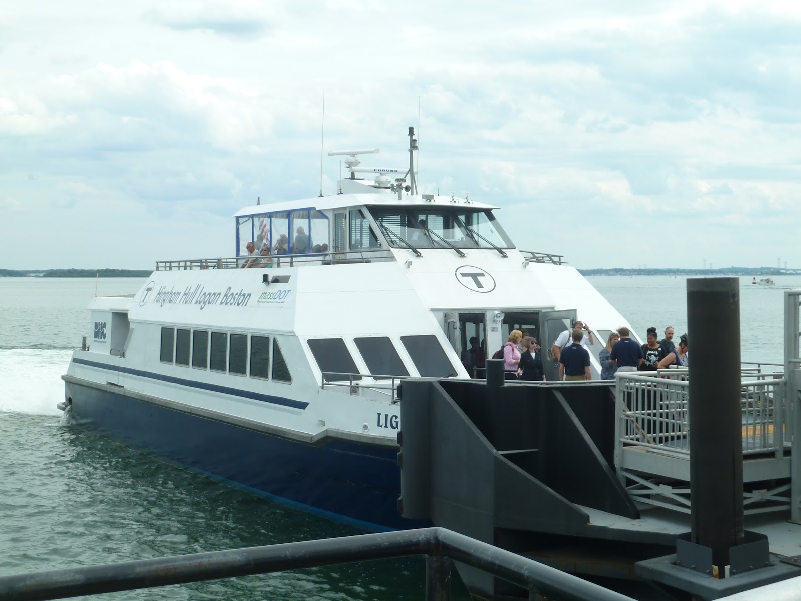 Boston harbor cruises commuter and recreational water transportation boats are docked in the hingham shipyard on . Hingham Hull Long Wharf Boston Via Logan Airport Ferry Miles In Transit