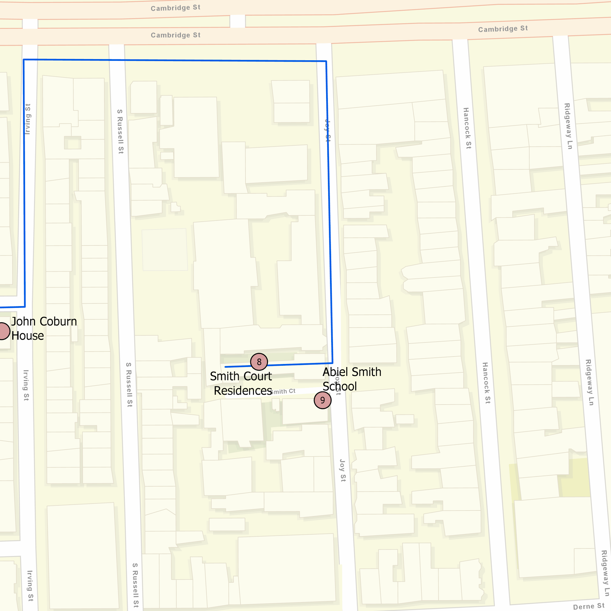 The black heritage trail is located at 14 beacon street, boston,. Boston Abiel Smith School